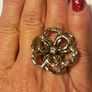 SILPADA Flower Ring Size 7 .925 Sterling Silver